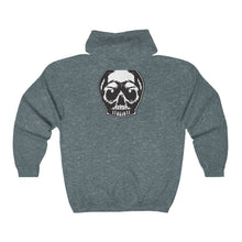 Load image into Gallery viewer, Tattoo Skull Zip-Up Hoodie