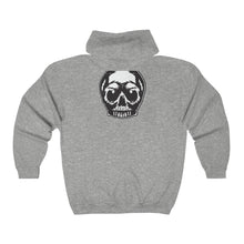 Load image into Gallery viewer, Tattoo Skull Zip-Up Hoodie