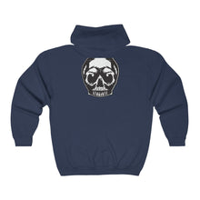 Load image into Gallery viewer, Tattoo Skull Zip-Up Hoodie