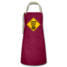 Load image into Gallery viewer, Limpin' Ain't Easy Apron - burgundy/khaki