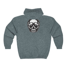 Load image into Gallery viewer, Tattoo Skull Zip-Up Hoodie
