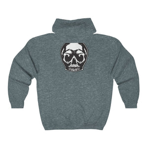 Tattoo Skull Zip-Up Hoodie