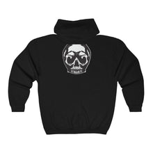 Load image into Gallery viewer, Tattoo Skull Zip-Up Hoodie
