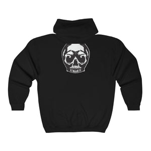 Tattoo Skull Zip-Up Hoodie