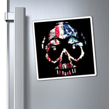 Load image into Gallery viewer, American Flag Skull Magnet
