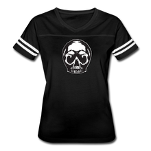 Load image into Gallery viewer, Tattoo Skull Women’s Sport T-Shirt - black/white

