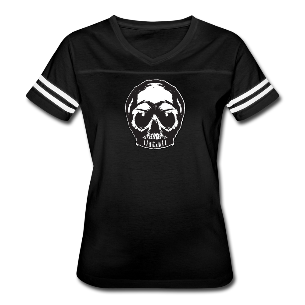 Tattoo Skull Women’s Sport T-Shirt - black/white